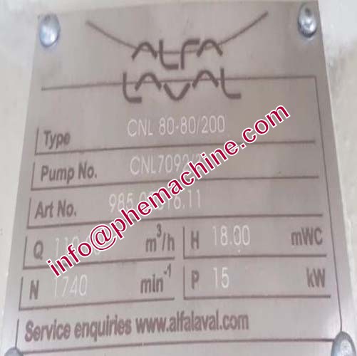 ALFA LAVAL CNL 80-80-200-CNL7092-3 FRESH WATER GENERATER EJECTOR PUMP